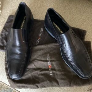 Bruno Magli black men’s loafers. Shoes are size 10.5 in excellent condition.